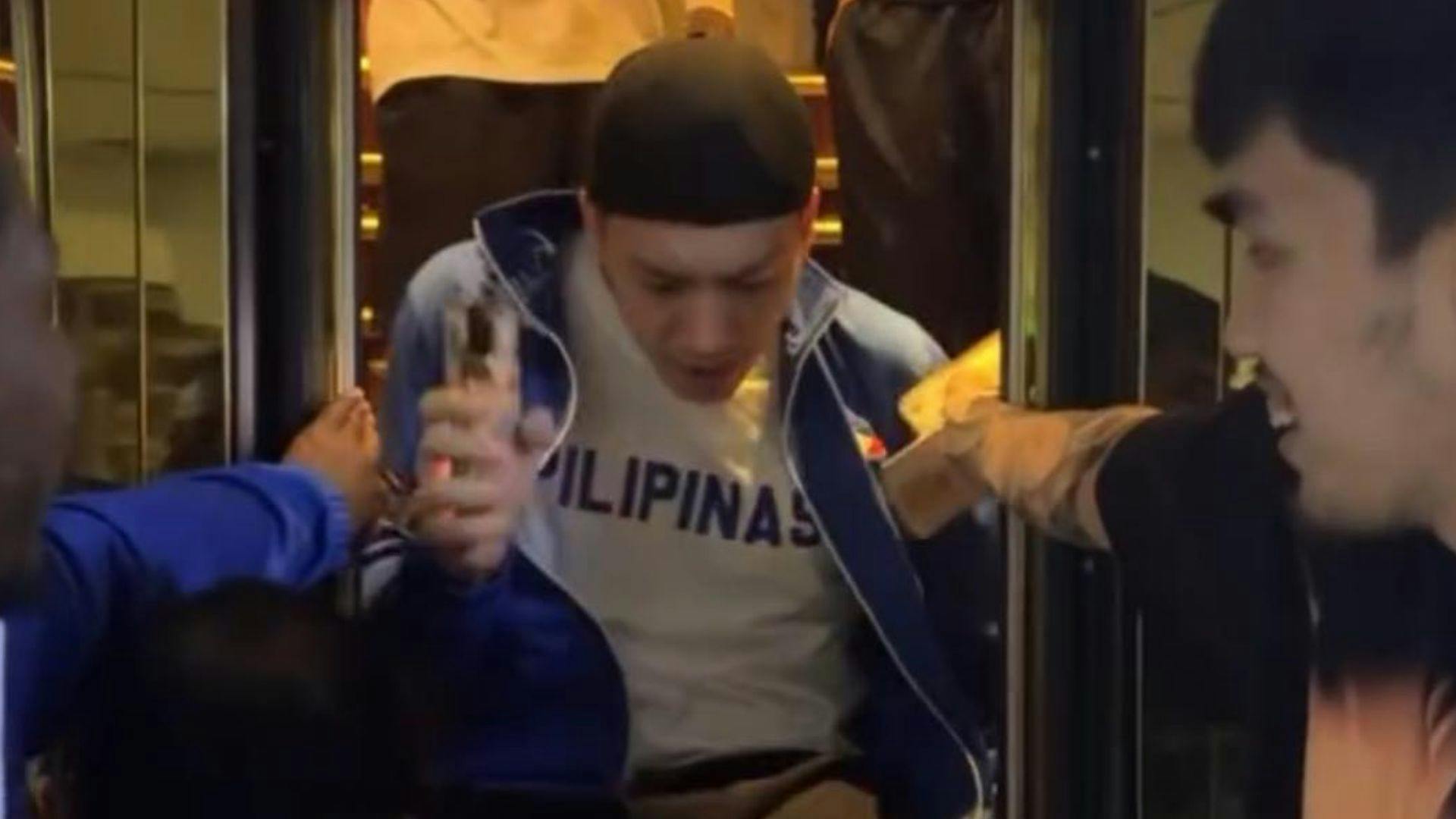 Nerve-wracking moment as Gilas Pilipinas find themselves stuck in elevator in Doha